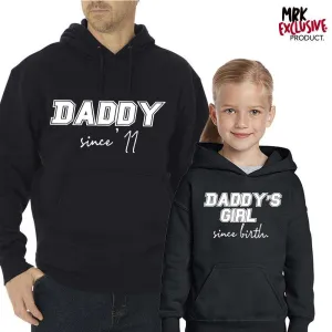 Personalised Daddy & Daddys Girl Since Hoodies (MRK X) mens dad clothes online