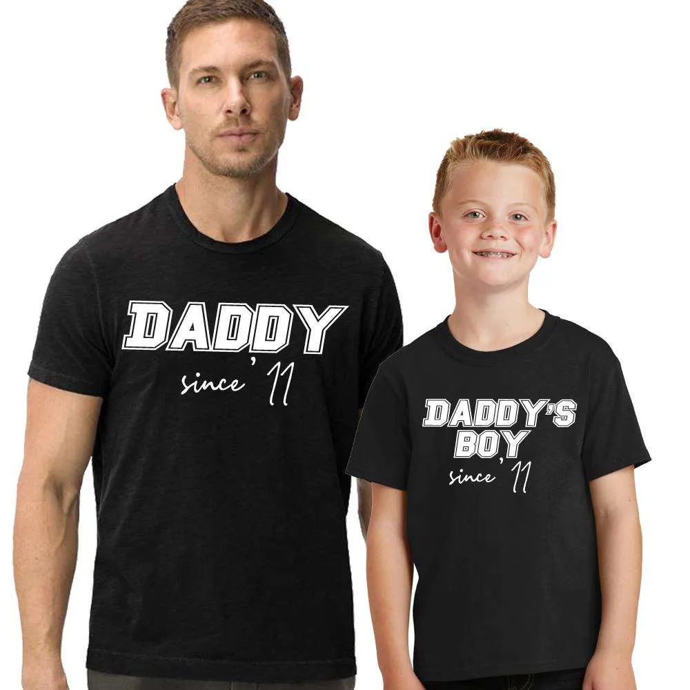 Personalised Daddy & Kid Since Tees (MRK X)