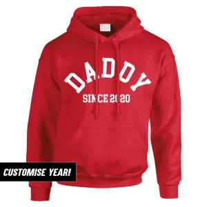 Personalised Daddy Since Hoodie (MRK X) Grandparent Clothing - senior fashion cheap