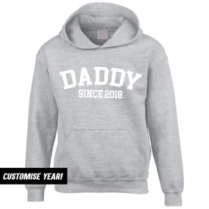Personalised Daddy Since Hoodie (MRK X) Grandparent Clothing - senior fashion cheap