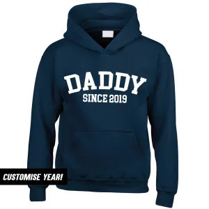 Personalised Daddy Since Hoodie (MRK X) Grandparent Clothing - senior fashion cheap