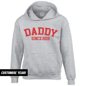 Personalised Daddy Since Hoodie (MRK X) Grandparent Clothing - senior fashion cheap