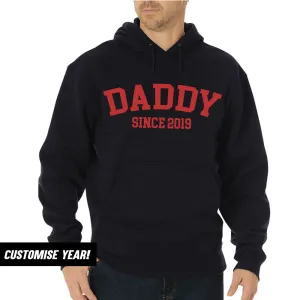 Personalised Daddy Since Hoodie (MRK X) Grandparent Clothing - senior fashion cheap