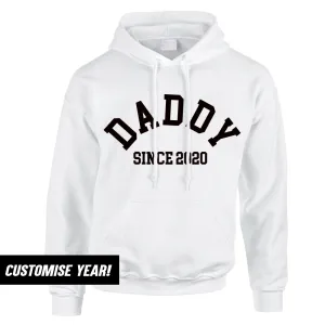 Personalised Daddy Since Hoodie (MRK X) Grandparent Clothing - senior fashion cheap