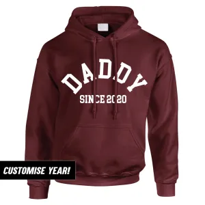 Personalised Daddy Since Hoodie (MRK X) Grandparent Clothing - senior fashion cheap