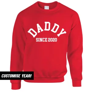 Personalised Daddy Since Sweatshirt (MRK X) Grandparent Clothing - senior fashion cheap