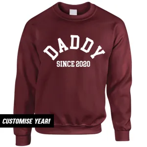 Personalised Daddy Since Sweatshirt (MRK X) Grandparent Clothing - senior fashion cheap