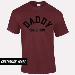 Personalised Daddy Since T-Shirt (MRK X) Grandparent Clothing - senior fashion cheap
