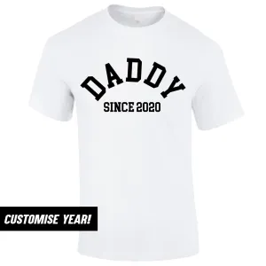Personalised Daddy Since T-Shirt (MRK X) Grandparent Clothing - senior fashion cheap