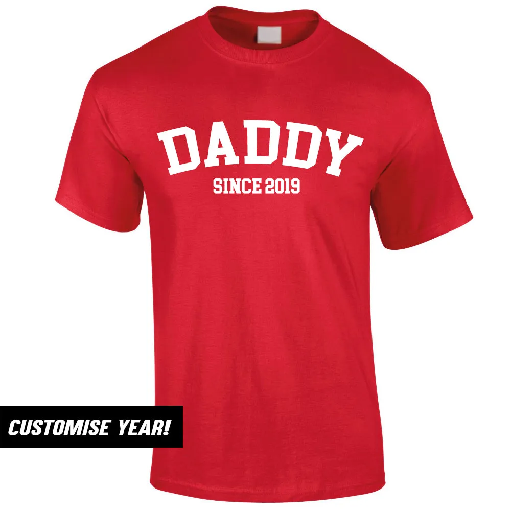 Personalised Daddy Since T-Shirt (MRK X) Grandparent Clothing - senior fashion cheap