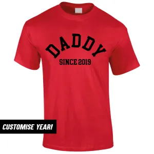 Personalised Daddy Since T-Shirt (MRK X) Grandparent Clothing - senior fashion cheap