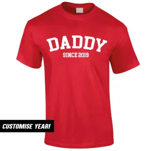 Personalised Daddy Since T-Shirt (MRK X) Grandparent Clothing - senior fashion cheap