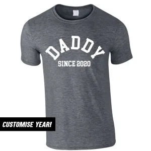 Personalised Daddy Since T-Shirt (MRK X) Grandparent Clothing - senior fashion cheap