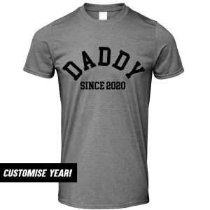 Personalised Daddy Since T-Shirt (MRK X) Grandparent Clothing - senior fashion cheap