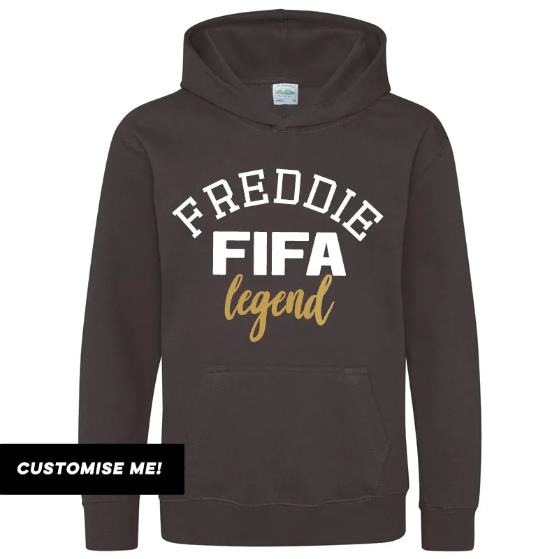 Personalised FIFA Legend Kids Hoodie (MRK X)