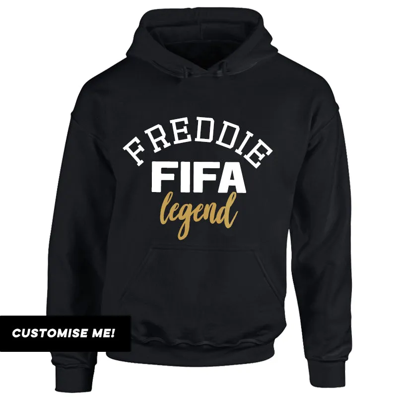 Personalised FIFA Legend Kids Hoodie (MRK X) boys apparel promo code