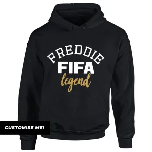 Personalised FIFA Legend Kids Hoodie (MRK X) boys apparel promo code