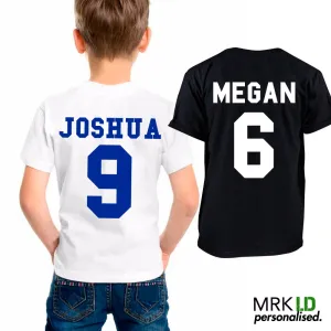 Personalised Footy Birthday Tees (MRK X) boys apparel promo code