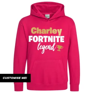 Personalised Gaming Legend Kids Hoodie (MRK X) boys apparel promo code