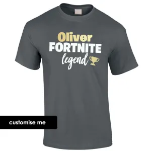 Personalised Gaming Legend Kids T-Shirt (MRK X) boys apparel promo code