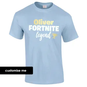 Personalised Gaming Legend Kids T-Shirt (MRK X) boys apparel promo code