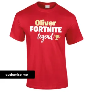 Personalised Gaming Legend Kids T-Shirt (MRK X) boys apparel promo code