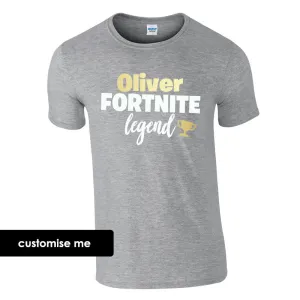 Personalised Gaming Legend Kids T-Shirt (MRK X) boys apparel promo code