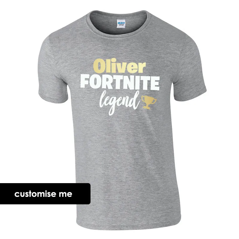 Personalised Gaming Legend Kids T-Shirt (MRK X)