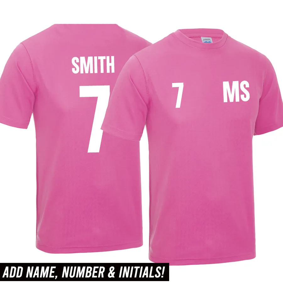 Personalised Glory Initial & Number Back Poly Tee  (MRK X) discount boys clothing