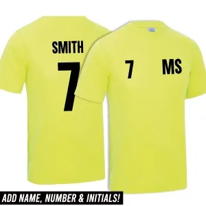 Personalised Glory Initial & Number Back Poly Tee  (MRK X) discount boys clothing