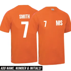 Personalised Glory Initial & Number Back Poly Tee  (MRK X) discount boys clothing