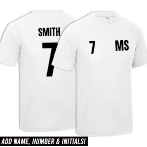 Personalised Glory Initial & Number Back Poly Tee  (MRK X) discount boys clothing