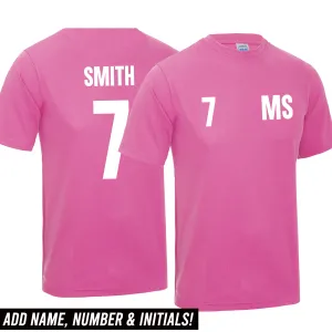Personalised Glory Initial & Number Back Poly Tee  (MRK X) discount boys clothing