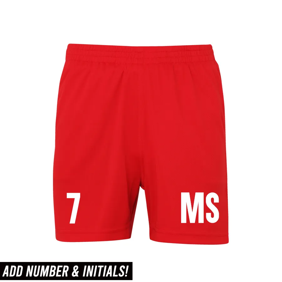 Personalised Glory Initial & Number Poly Short  (MRK X)
