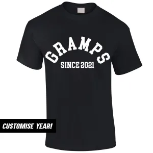Personalised Gramps Since T-Shirt Grandparent Clothing - grandpa clothes outlet