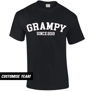 Personalised Grampy Since T-Shirt (MRK X) Grandparent Clothing - senior fashion cheap