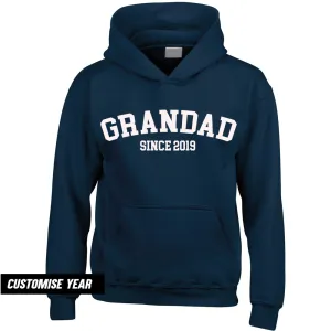 Personalised Grandad Since Hoodie (MRK X) Grandparent Clothing - grandpa clothes outlet