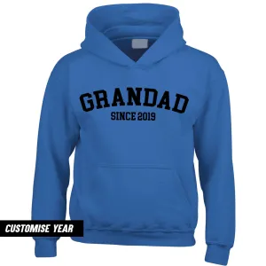 Personalised Grandad Since Hoodie (MRK X) Grandparent Clothing - grandpa clothes outlet