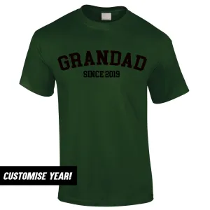 Personalised Grandad Since T-Shirt (MRK X) Grandparent Clothing - grandpa clothes outlet