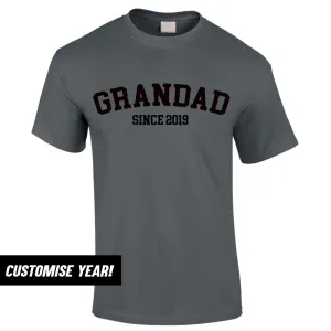 Personalised Grandad Since T-Shirt (MRK X) Grandparent Clothing - grandpa clothes outlet