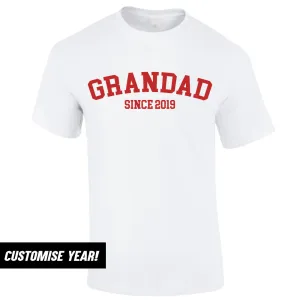 Personalised Grandad Since T-Shirt (MRK X) Grandparent Clothing - senior fashion cheap