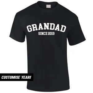 Personalised Grandad Since T-Shirt (MRK X) Grandparent Clothing - senior fashion cheap