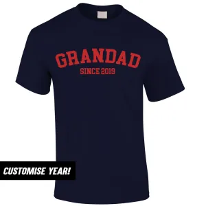 Personalised Grandad Since T-Shirt (MRK X) Grandparent Clothing - senior fashion cheap