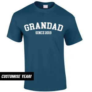 Personalised Grandad Since T-Shirt (MRK X) Grandparent Clothing - senior fashion cheap