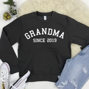 Personalised Grandma Since Sweatshirt (MRK X) Grandparent Clothing - senior fashion cheap