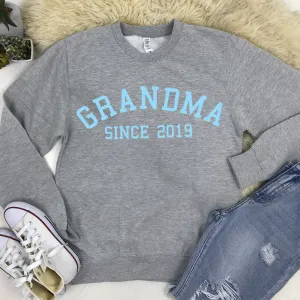 Personalised Grandma Since Sweatshirt (MRK X) Grandparent Clothing - senior fashion cheap
