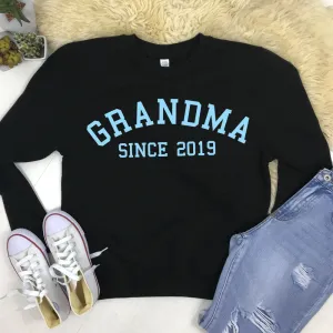 Personalised Grandma Since Sweatshirt (MRK X) Grandparent Clothing - senior fashion cheap