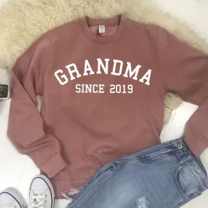 Personalised Grandma Since Sweatshirt (MRK X) Grandparent Clothing - senior fashion cheap