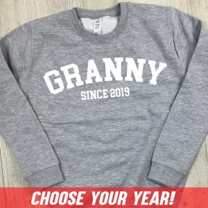 Personalised Granny Since Sweatshirt (MRK X) nursing bras sale
