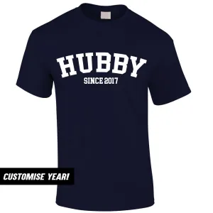 Personalised Hubby Since T-Shirt (MRK X) Grandparent Clothing - senior fashion cheap